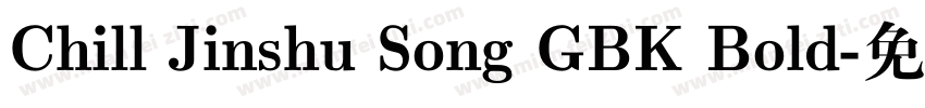 Chill Jinshu Song GBK Bold字体转换